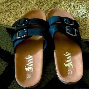 Shein sandals light brown never worn